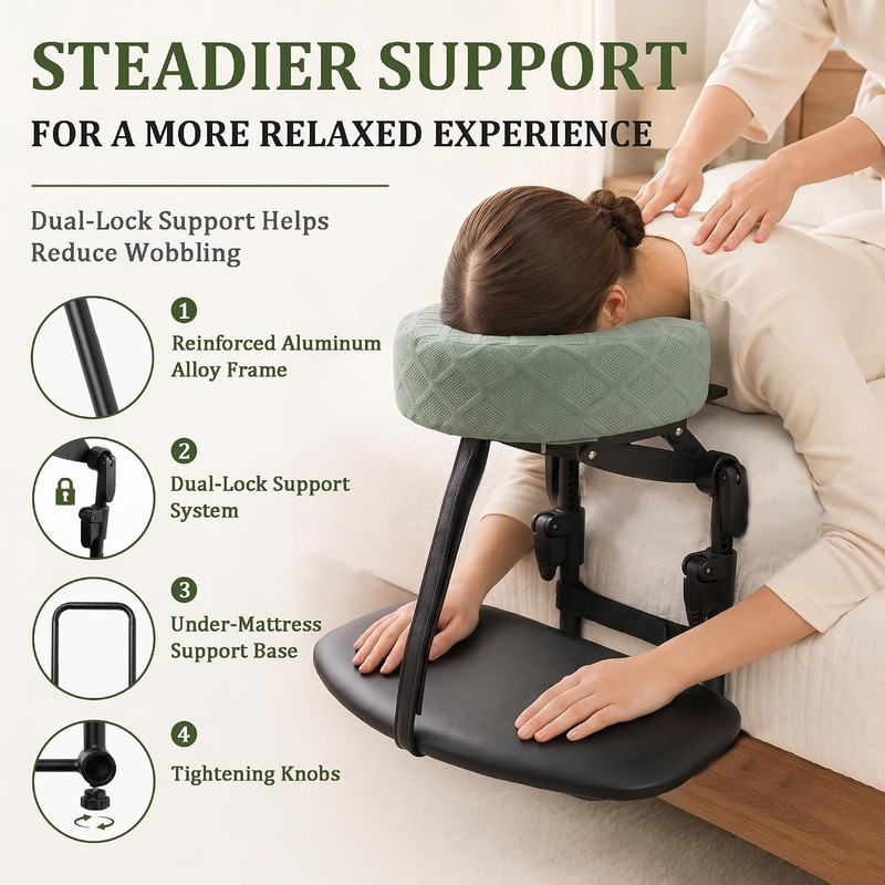 Adjustable Massage Headrest with Arm Rest - Portable Home Massage Kit gallery