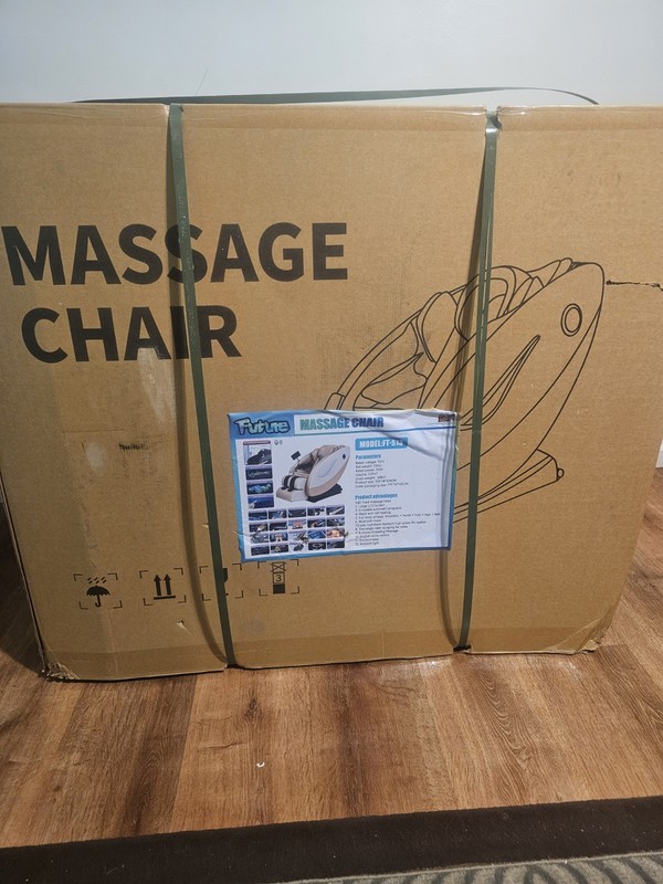 Future FT-S13 Massage Chair Beige PU Leather Zero Gravity Heated Bluetooth gallery