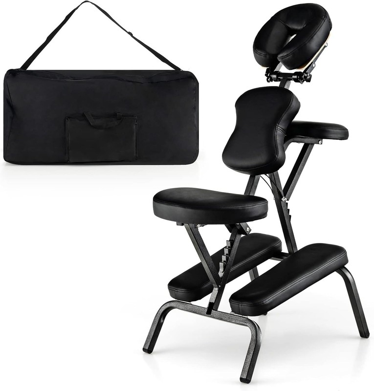 Portable Lightweight Massage Chair with Carrying Bag - Adjustable & Ergonomic gallery