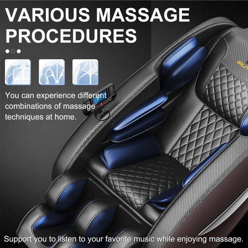 Massage Chair Recliner w/ Zero Gravity & Full Body Air Pressure gallery