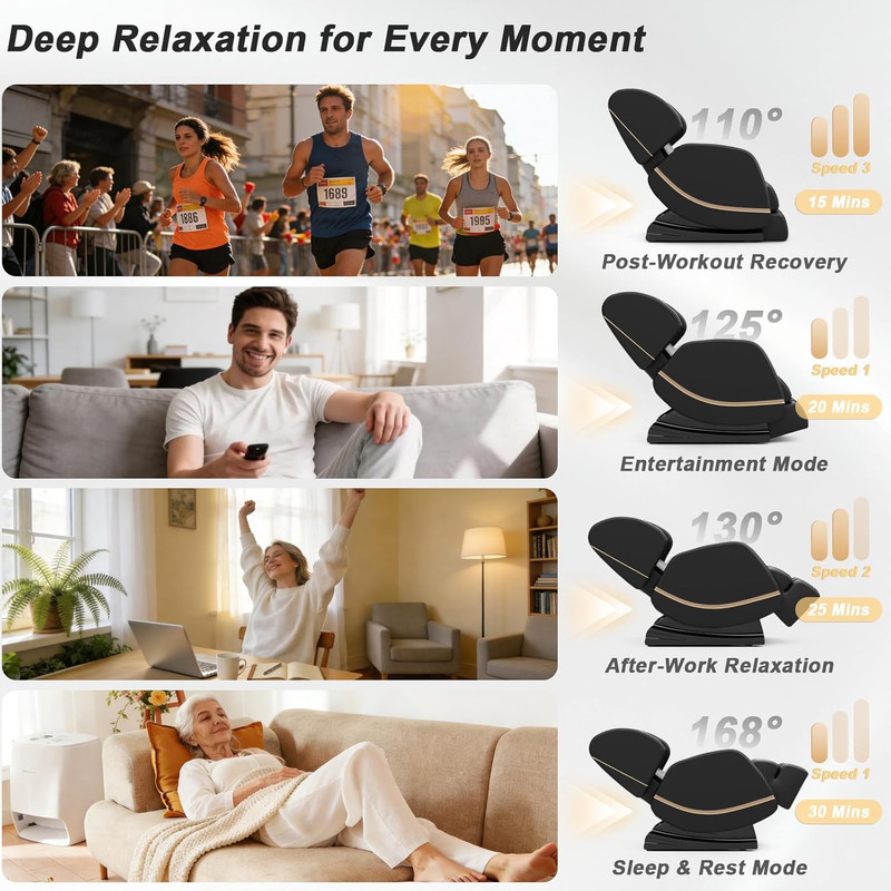 SL Track 2026 Massage Chair Full Body, Zero Gravity Massage Chair with Back Heat gallery