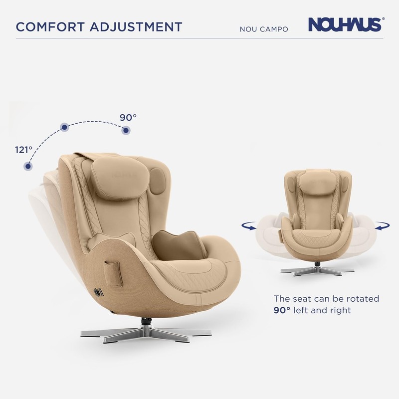 Nouhaus NOU Campo Heated Zero Gravity 3D Massage Chair Full Body Dual Sound gallery