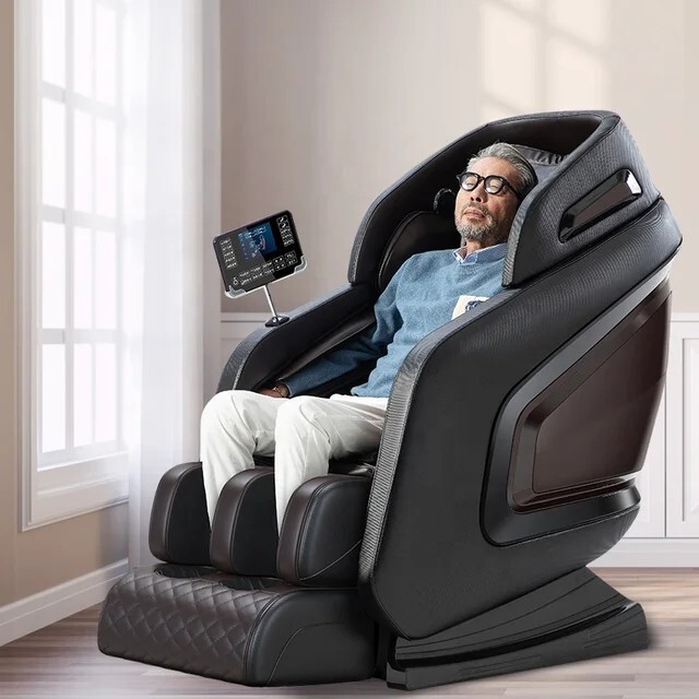 Luxury Full Body 4D Zero Gravity Massage Chair Heating Head Foot 180° Bluetooth