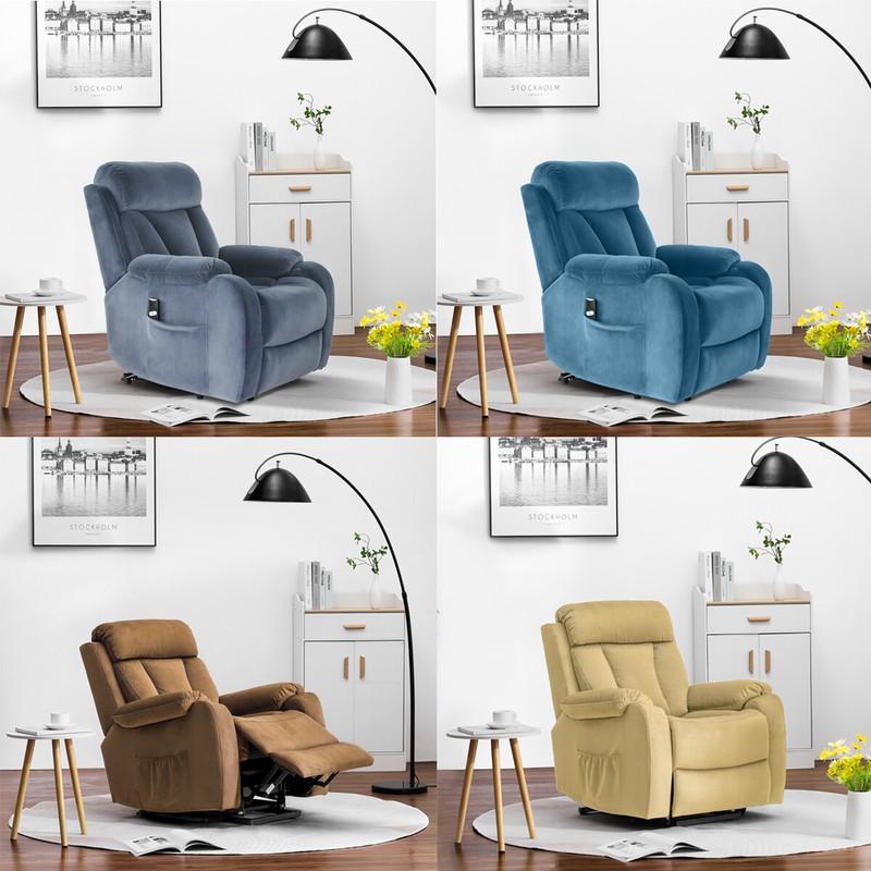 Elderly Electric Power Lift Recliner Chair Recliner Single Sofa w/Remote Control