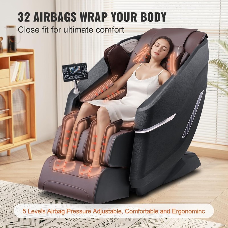 Luxury Full Body 3D Shiatsu Massage Chair - Zero Gravity Recliner with Bluetooth gallery