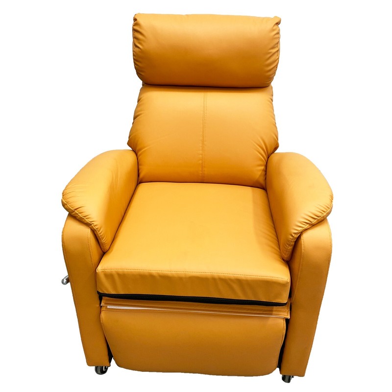 Orange Multi Functional Sofa Chair Manual Adjustment Beauty Massage w/Wheels gallery