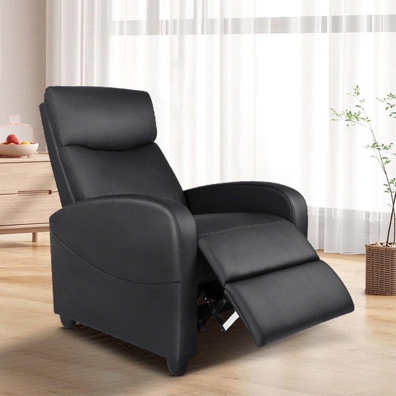 Ergonomic Massage Recliner Chair Compact Design Durable PU Leather Home Theater gallery