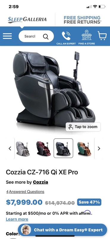 Cozzia Massage Chair gallery