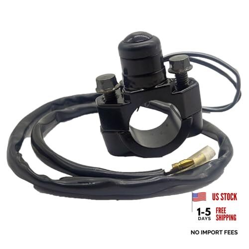 7/8" ATV Motorcycle Horn Switch Momentary Push Button Switch Electric Power