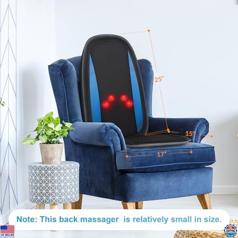 COMFIER Shiatsu Back Massager with Heat - Deep Tissue Massage Cushion for Relief gallery