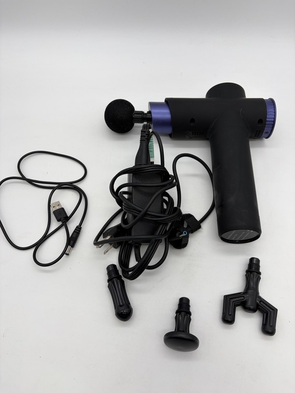 Percussion Massage Gun 5236 Muscle Therapy w/ 3 Attachments & ChargerH2-1 gallery