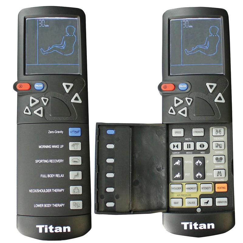 Osaki Titan TI-8700 Massage Chair Recliner Lumbar Heat and Foot Rollers - Black gallery