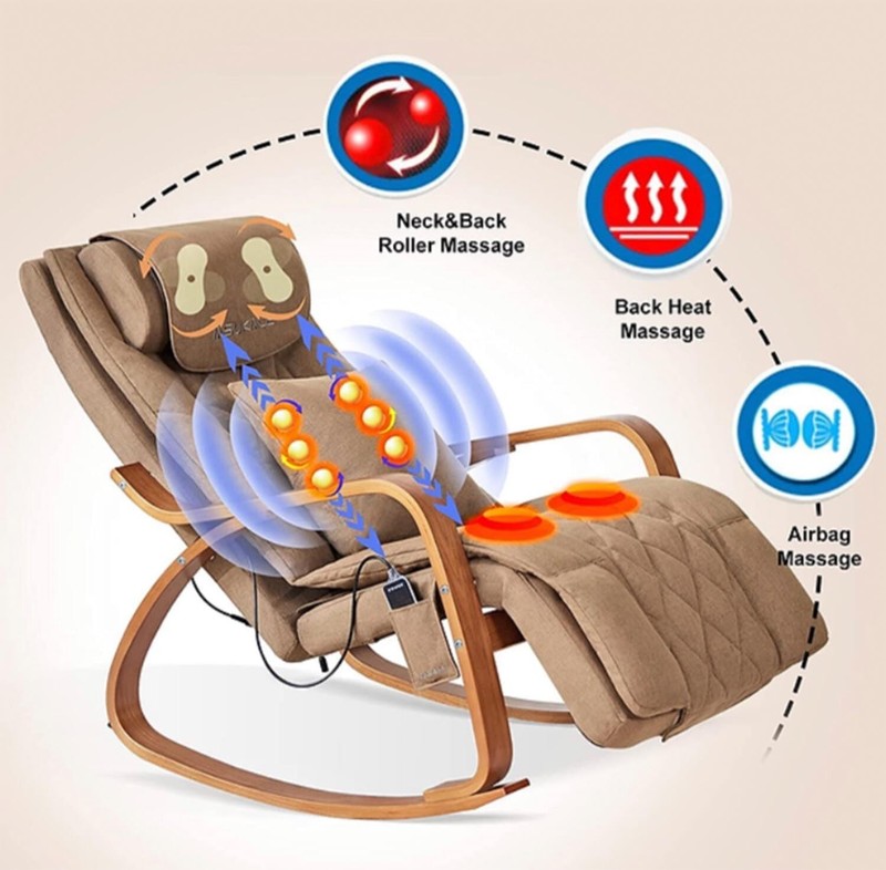 Rocking Chair with Massage Function, Reclining Function, Electric Relaxing Chair gallery