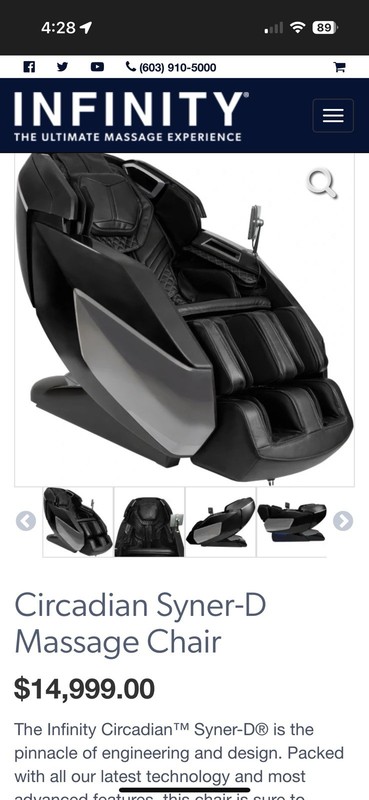 Infinity Circadian Massage Chair