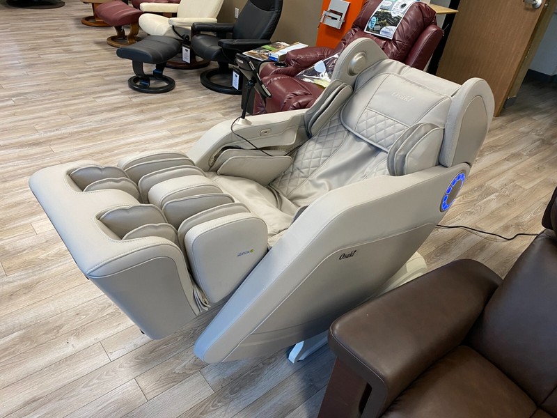 Osaki Hiro L-Track Heated Zero-G Bluetooth USB Charger 3D Massage Chair Taupe #3 gallery