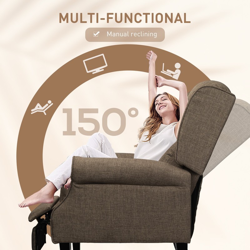 Relaxing Fabric Heated Massage Chair Vibrating Recliner Sofa With Remote Control gallery
