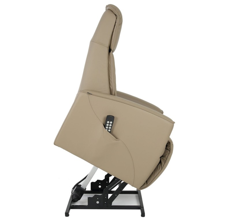 Small Fjords Austin 3 Motor Infinite Position Power Lift Chair Recliner in Stone