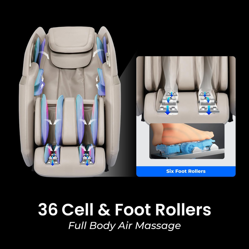3D Astoria Massage Chair | Voice Control, Touchscreen, Heating, Zero Gravity gallery