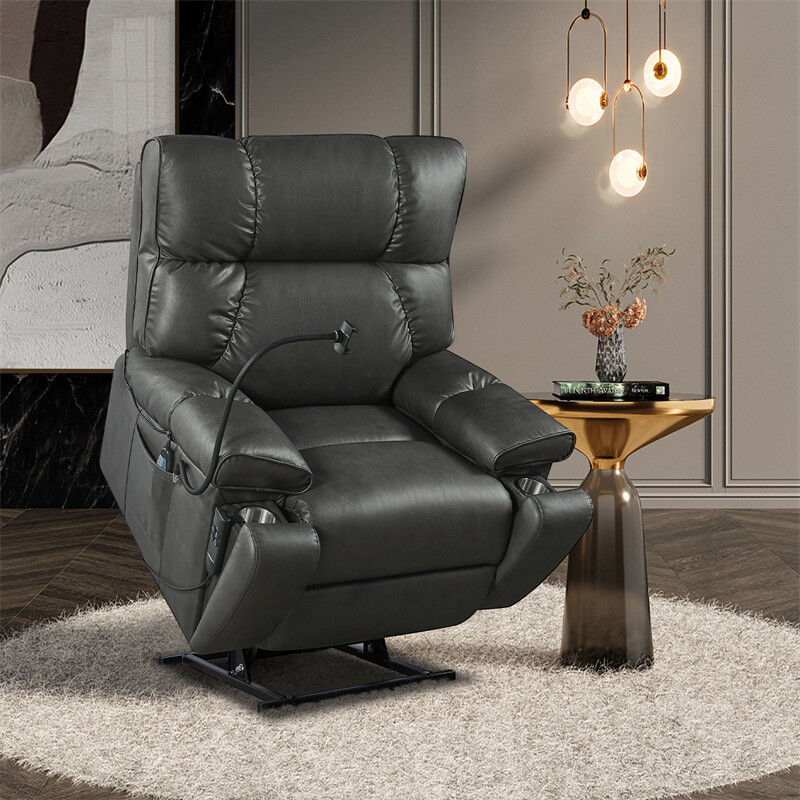 Recliner Chair with Phone Holder Electric Power Lift Recliner Chair for Elderly