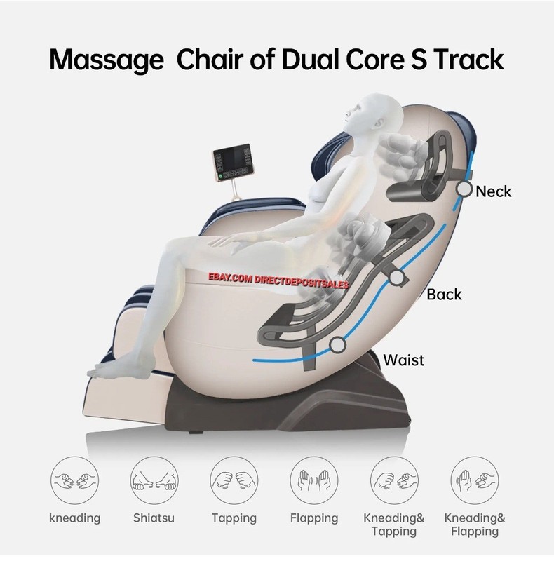 Luxury Full Body Zero Gravity Massage SL Chair Heating Head Foot 🇺🇸 USA STOCK gallery