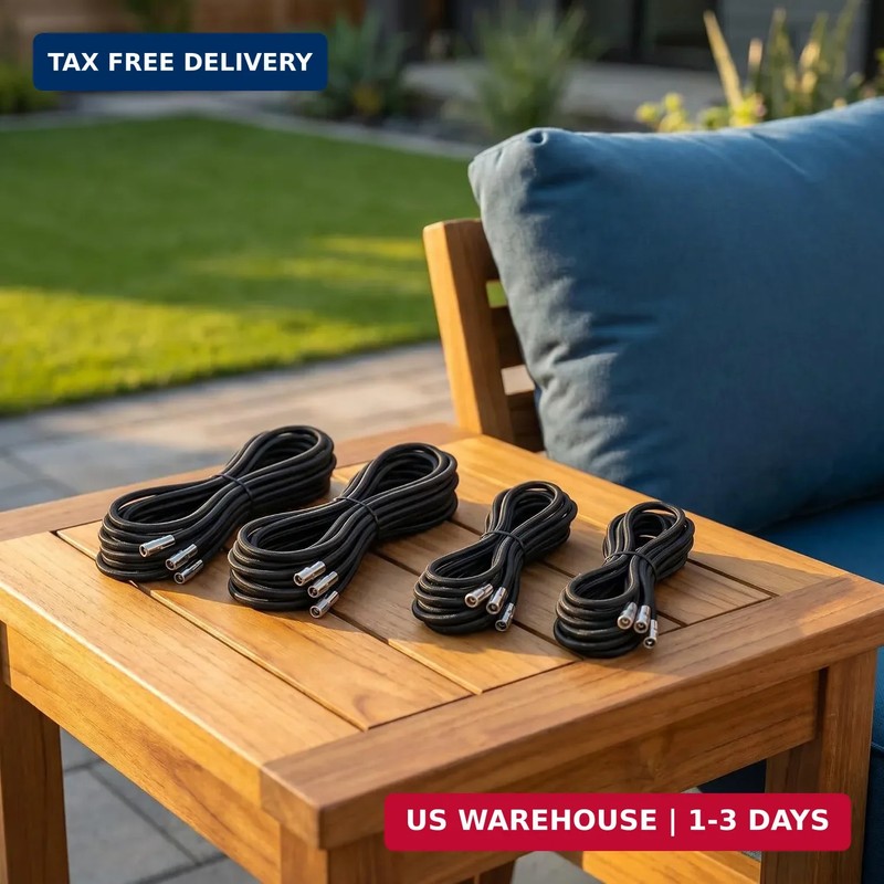 4 Pack Zero Gravity Chair Replacement Cords, 2 Long and 2 Short Bungee Repair Co gallery