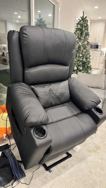 Electric Power Lift Recliner Chair Sofa Vibration Massage & Heat Remote Control gallery