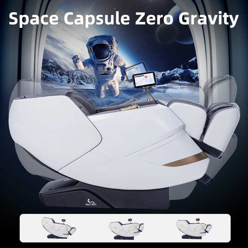 Zero Gravity MassamMAX MT339 4D Massage Chair, Electric Extendable Footrest gallery