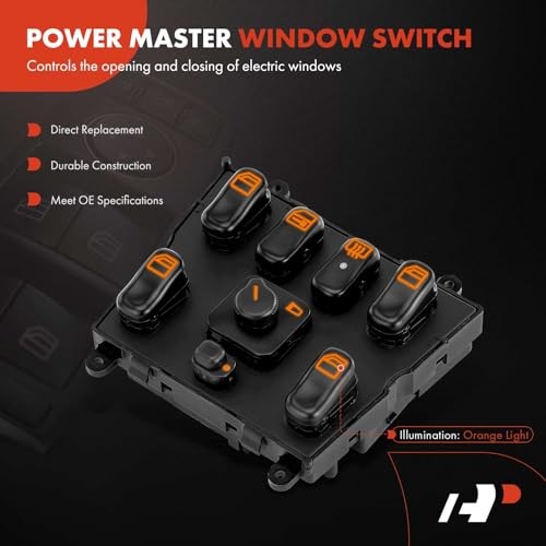 Left Driver Master Electric Power Window Switch Compatible with Mercedes-Benz gallery