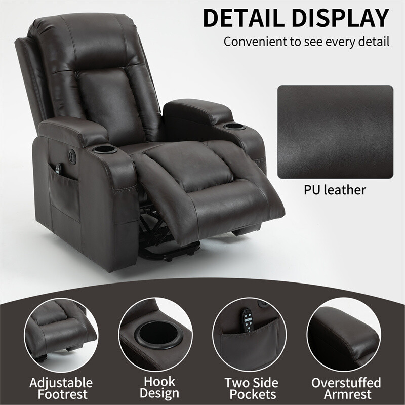 Position Up to 350 LBS Power Lift Recliner Chair for Elderly Motion Mechanism gallery