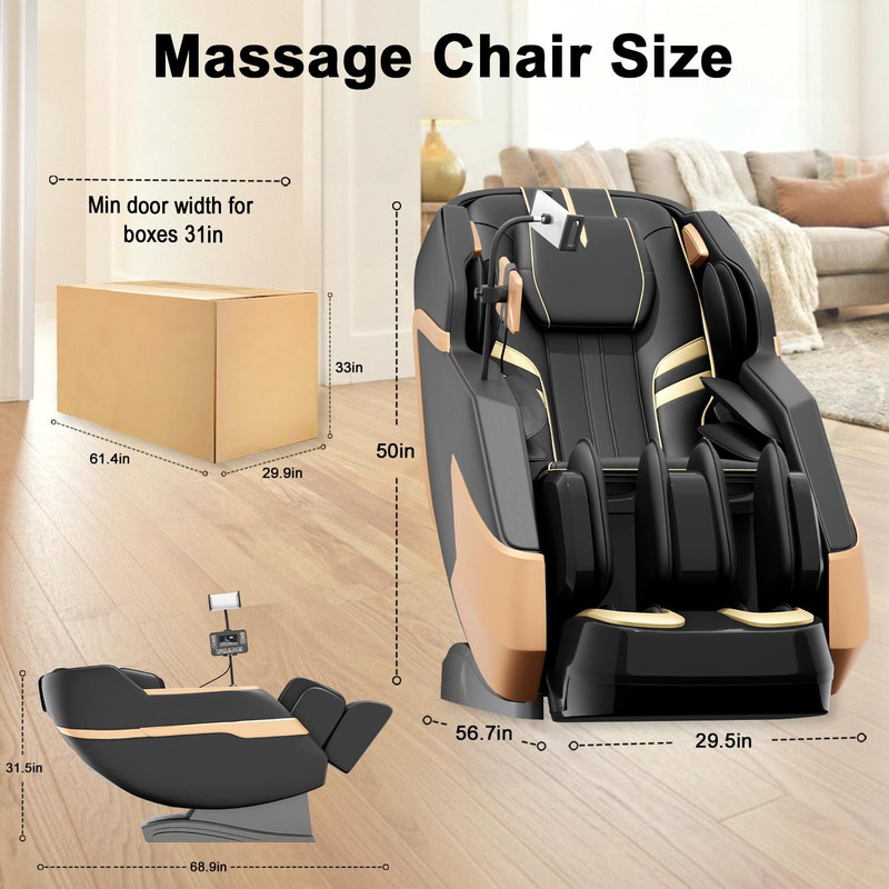 Zero Gravity Full Body Massage Chair with 4D Arms, Heating & AI Control gallery