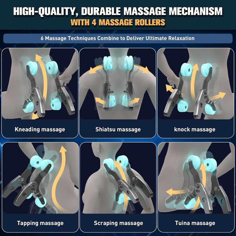2026 Zero Gravity Full Body Shiatsu Massage Chair with AI Control & Heat gallery