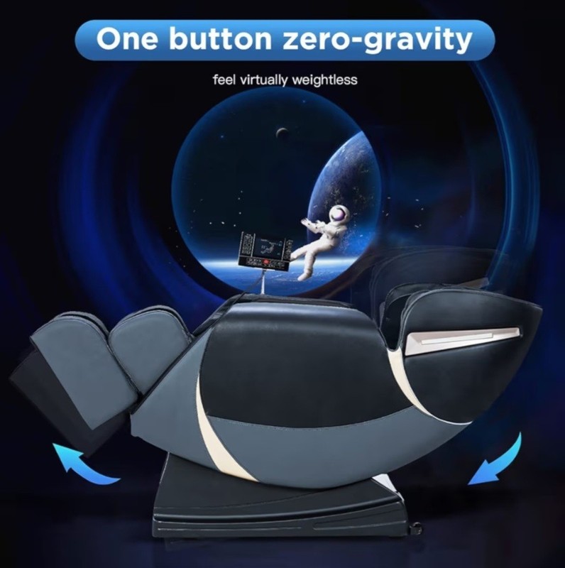 Zero Gravity Full Body Shiatsu Massage chair. Black. Don't miss out on gallery