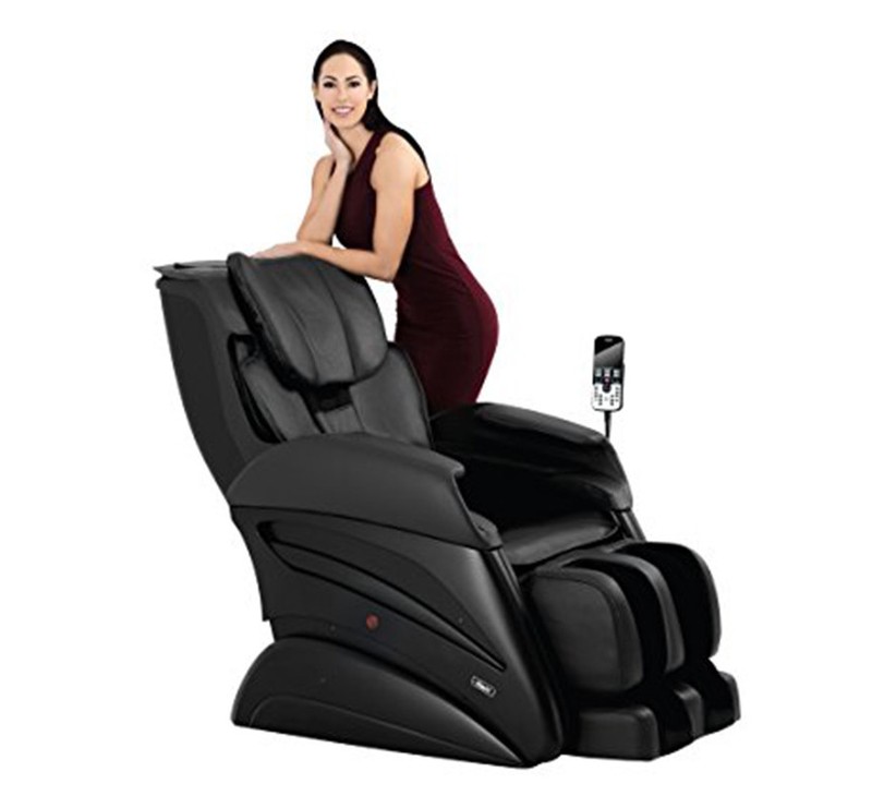 Osaki Titan TW-Chiro 3D Massage Chair S Track Large Oversize Recliner Black