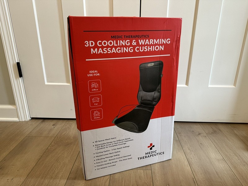 Medic Therapeutics Portable Vibrating 3D Cooling & Heating Massage Cushion