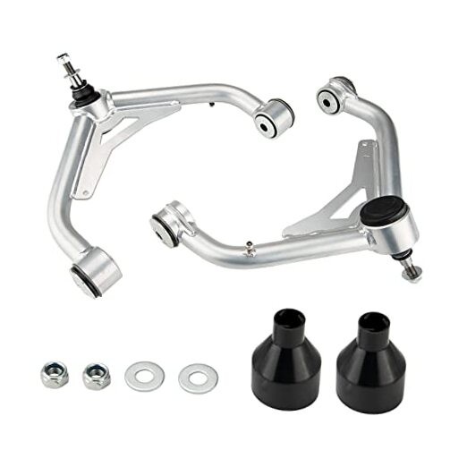 Silver White Front Upper Control Arms - 2pc 2-4'' Lift - Silverado/Sierra gallery