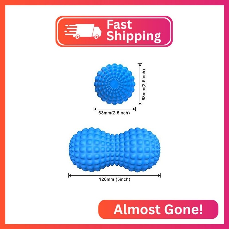 SELEWARE Peanut Massage Ball, Double Lacrosse Massage Roller Balls, Deep Tissue gallery