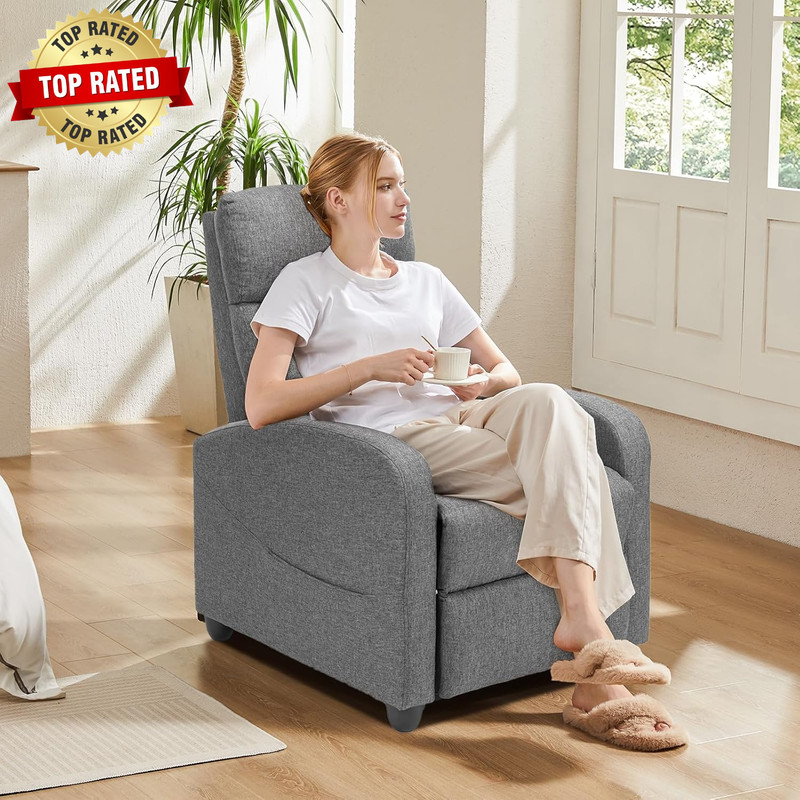 Massage Recliner Chair for Adults, Adjustable Home Theater Seating with Lumbar S gallery