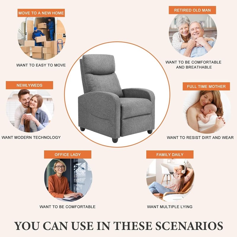 Compact Modern Recliner Chair with Massage Functionality for Ultimate Relaxation gallery