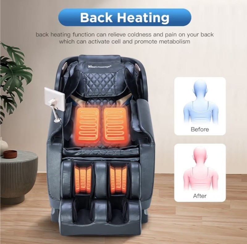 Zero Gravity Full Body Shiatsu Massage chair. Black. Don't miss out on gallery