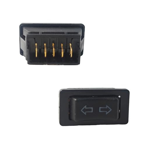 4Pcs DC 12V 20A Momentary 5 Pin Car Window Switch, Power Window Lift Blue Light gallery