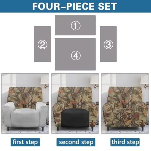 Lazy Boy Recliner Chair Covers That Stay in Place Recliner Covers Camo Branches gallery