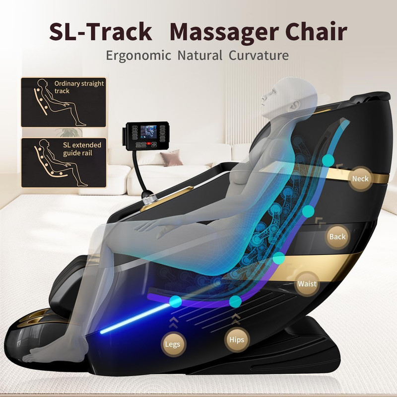 2026 Full Body Massage Chair with Zero Gravity, Heat & Airbag Massage System gallery