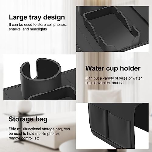Silicone Couch Cup Holder Tray Drink Holder with Side Pockets for Sofa Arm gallery