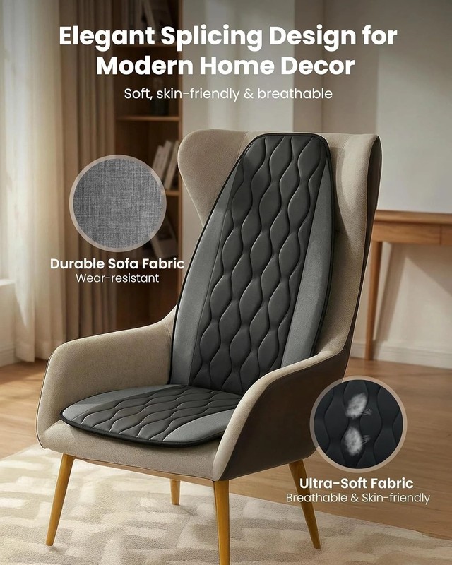 Quiet Vibration Massage Chair Pad for Office and Home - Graphene Heated Comfort gallery