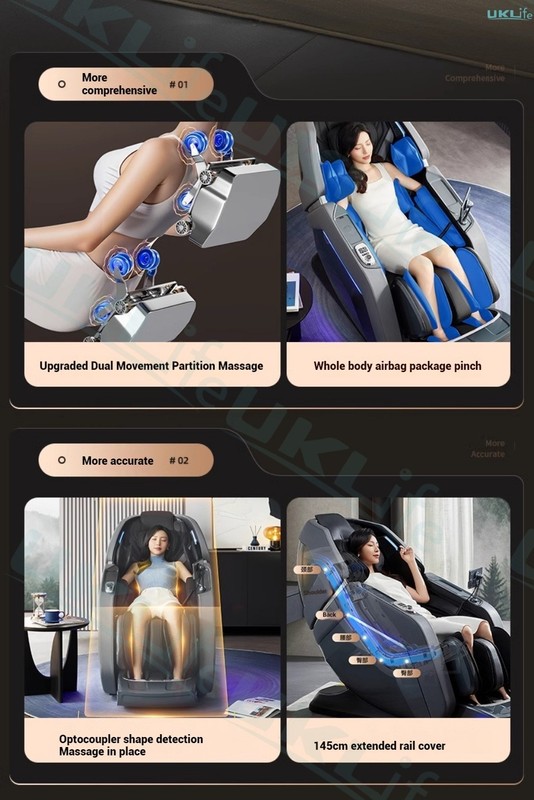 UKL Majesty X 4D+3D Dual-Core Full Body Zero Gravity AI Flagship Massage Chair gallery