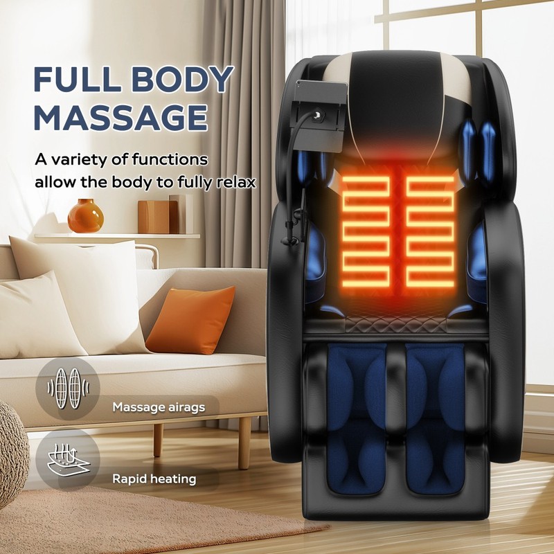 Zero Gravity Massage Chair Recliner w/ 8Massage Heads and Full-body Air Pressure gallery