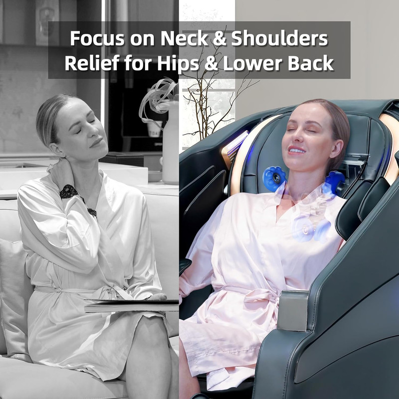4D Shiatsu Massage Chair with Heat & Zero Gravity - Full Body Relief at Home gallery