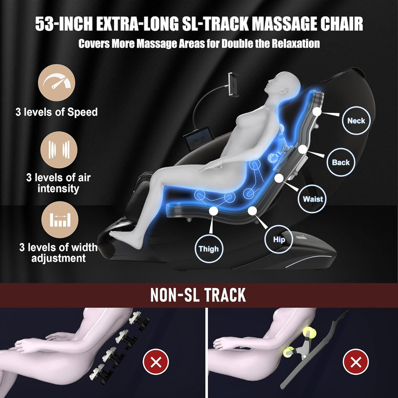 2026 Zero Gravity Full Body Shiatsu Massage Chair with AI Control & Heat gallery