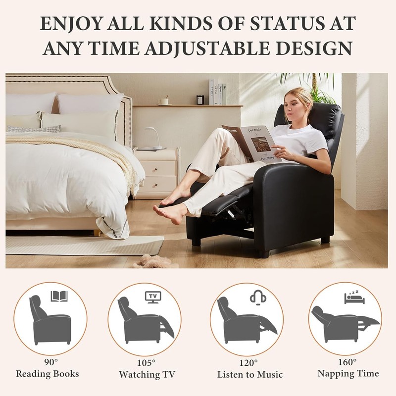 Massage Recliner Chair Adjustable Home Theater gallery