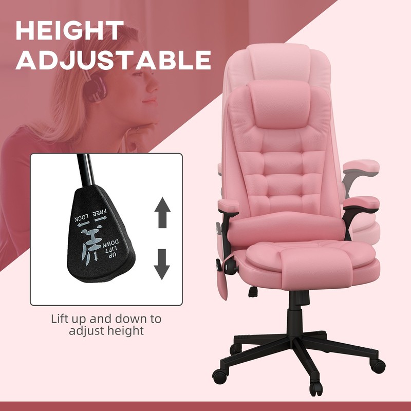 Heated Massage Office Chair with 6 Vibration Points gallery